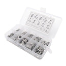 260-Pcs (7-Size) Steel Flat Washer and Lock Washer Assortment Set - Size In