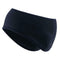 Outdoor Fleece Ponytail Headband Yoga Running Fitness Sweatband (Navy Blue) A#S