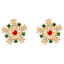 Snowflake Stud Earrings Ear Studs for Women Christmas Party Jewellery Gifts