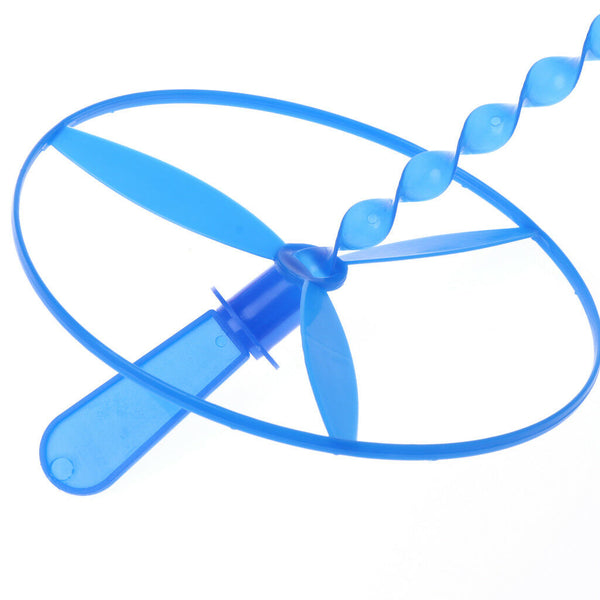 Package of 12 Twisty Flying Saucers Assorted Colors Helicopters Kids Gifts Toys