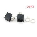 20pcs 3.5mm Female Connector 3 Pin Headphone Jack Socket Mono Channel PJ-301M  Z