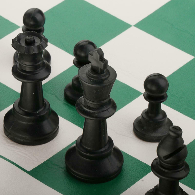 Portable Chess Set 20"x4" Chessboard with Storage Bag for Kids Adults Party