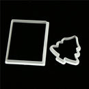 8pcs Christmas House Plastic Fondant Cookie Cutter Mold DIY Cake Decorating JR