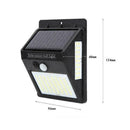 100LED Solar Power Light PIR Motion Sensor Security Outdoor Garden Wall Lam Y9I5