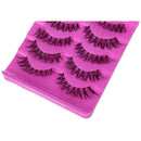 5 Pairs Makeup Eye Lashes Extension False Eyelashes pink Back Box G1S3