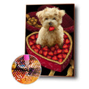 Full Round Drill Picture Kit DIY Bedroom 5D Love Heart Dog Diamond Painting