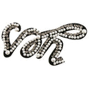 Letter Patches Crystal Beaded Applique Clothing Paste For Clothes Bags Pants