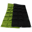 18 Pockets Plant Bag Wall Vertical Garden Hanging Pot Indoor Outdoor Green