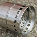 Portable Stainless Steel Lightweight Wood Stove Solidified Alcohol Stove Ou