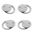 4x Boat 4" Deck Inspection Hatch Screw Out Plate For Marine Water Tight