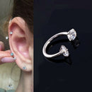 Fashion Crystal Rings Nose Lip Eyebrow Nipple Ear Belly Ring Piercing Jewelry TR