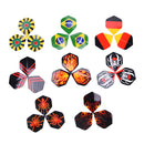24Pcs Professional Popular Pattern Nice Darts Tail Flights Wing Mixed Style Dz