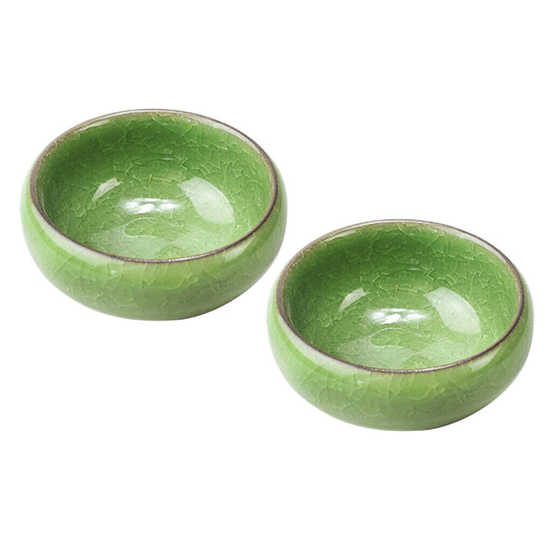 2pcs Reptile Food Water Dish Worm Bowl Ceramic Mealworm Feed Feeder Random