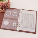 DIY Scrapbooking Cutting Dies Synthetic Leather Storage Book Case (1 Grid) A
