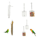Pet Bird Parrot Food Fruit Basket Millet Rice Feeding Holder Bird Cage Hanging