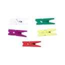 50 Pieces 25mm Clothespins Colorful Mini Memo Clip Photo folder Wooden clip