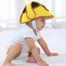 Soft Baby Anti Fall Head Protection Cap Adjustable Safety Helmet (Yellow)