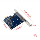 PCI-E PCIe To MSATA SSD And SATA 3.0 Combo Extender Adapter Card 6.0Gbps