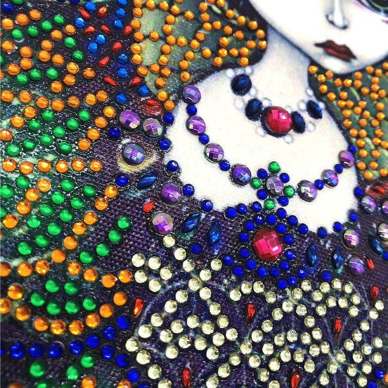 5D DIY Special Shaped Diamond Painting Girl Cross Stitch Mosaic Craft Kits