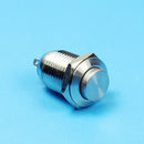 12mm DC 36V 2A Round Metal Latching Push Button ON/OFF Switch Waterproof