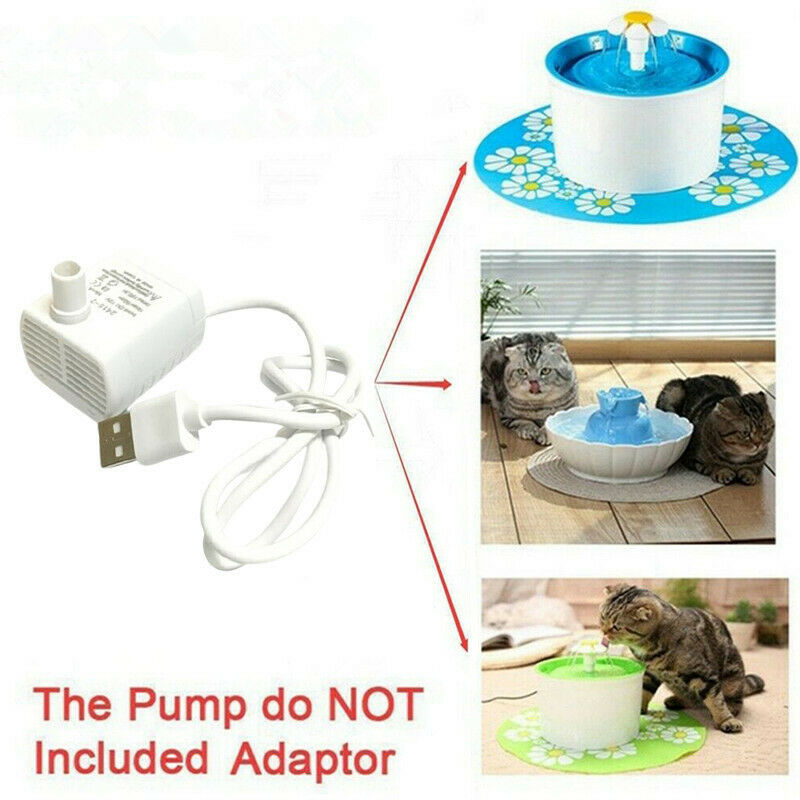 Cat Dog Water Fountain Pump, Pet Drinking Fountain Pump for Pet Drinking Bowl