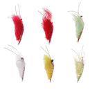 6pcs Shrimp/Prawn Flies For Bass, Sea Trout, Salmon, Pollock