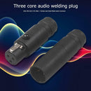 2x Mini XLR 3Pin Male Plug+Female Jack Audio Socket Mic Connector Adapter Black