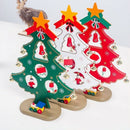 Diy Wooden Christmas Ornaments Tree Ornaments Festival Party Xmas Tree Tabl Z1Z7