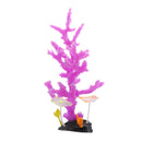 Silicone Artificial Coral Aquarium Fish Tank Landscaping Ornaments Purple