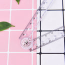 clear plastic acrylic folding straight rulers 30cm drawing kid school suppliesJR
