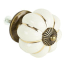 8 Design Pumpkin Porcelain Knobs Furniture Handles Furniture knob Furniture N3P9