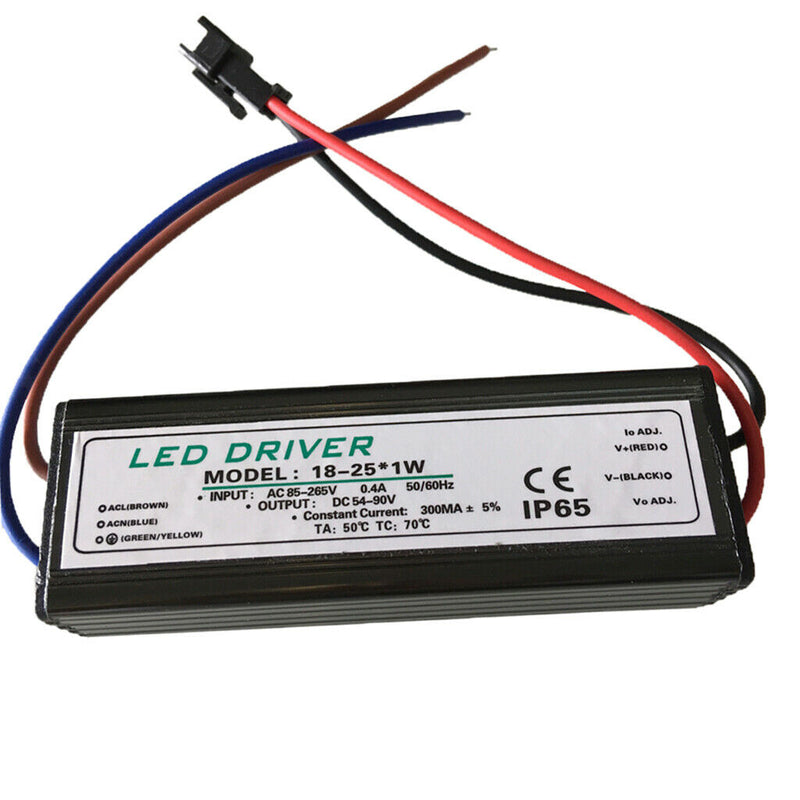 18-25W AC 85-265V Transformer Power Supply Driver LED Light Waterproof