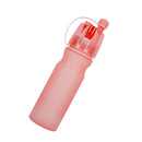 Leak Proof Cycling Camping Mug Sport Spraying Water Cup Flask 20oz,Pink