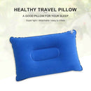Portable Travel Sleep Pillow Inflatable Outdoor Camping Tent Pillows (Blue) A