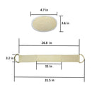 Loofah Exfoliating Back Scrubber For Shower, Double Side Scrubbing Strap, B N9I2