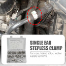 Stainless Steel 1 Ear Stepless Clips 5.8-21mm 128pcs/box Hose Clamp Assortment