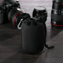 Neoprene DSLR Camera Lens Pouch SLR Lens Shockproof Soft Protective Bag (M)