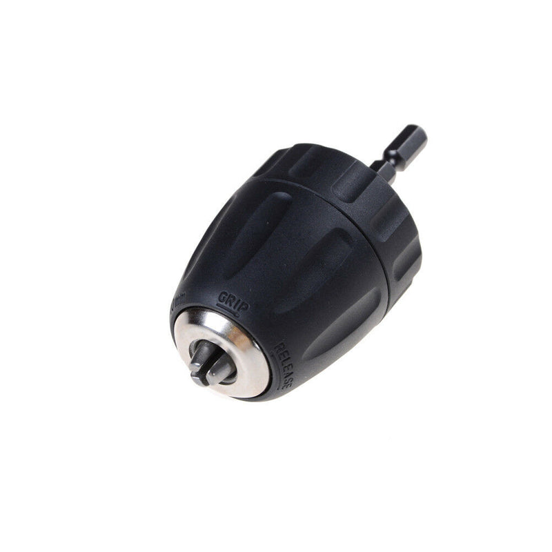 10mm 3/8'' 24UNF Keyless Drill Chuck Converter & 1/4'' Hex Shank Adaptor T a Gw