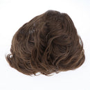 Men Brown Curly Wig Heat Resistant Hair Wigs Natural Looking for Party/Daily Use