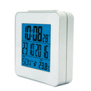 Global Radio Controlled Alarm Clock With Indoor Thermometer Time Snooze Opt