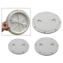 2x Anti-corrosive Plastic Round 4" Deck Inspection Hatch For Marine Boating