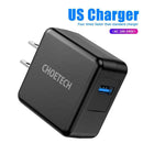 Choetech QC 3.0 USB Wall Charger US Plug Travel 18W Fast Charging Adapter