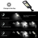 Waterproof Solar COB Wall Light Human Motion Sensor Lamp (A Remote Control)