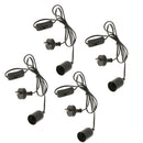4x E27 Light Bulb Socket Lamp Holder AU Plug Power Cord Adapter with Switch