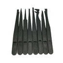 8Pc/Set Electronic Hand Tool PCB Repair Tweezers Plastic Tweezer Kit ESD Forceps