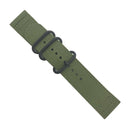 Army Green Nylon Wristwatch Strap Watch Band for Garmin Fenix 3