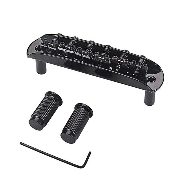 Black 6-String Guitar Bridge Jazz Bridge For 6-String Electric Guitar Saddl