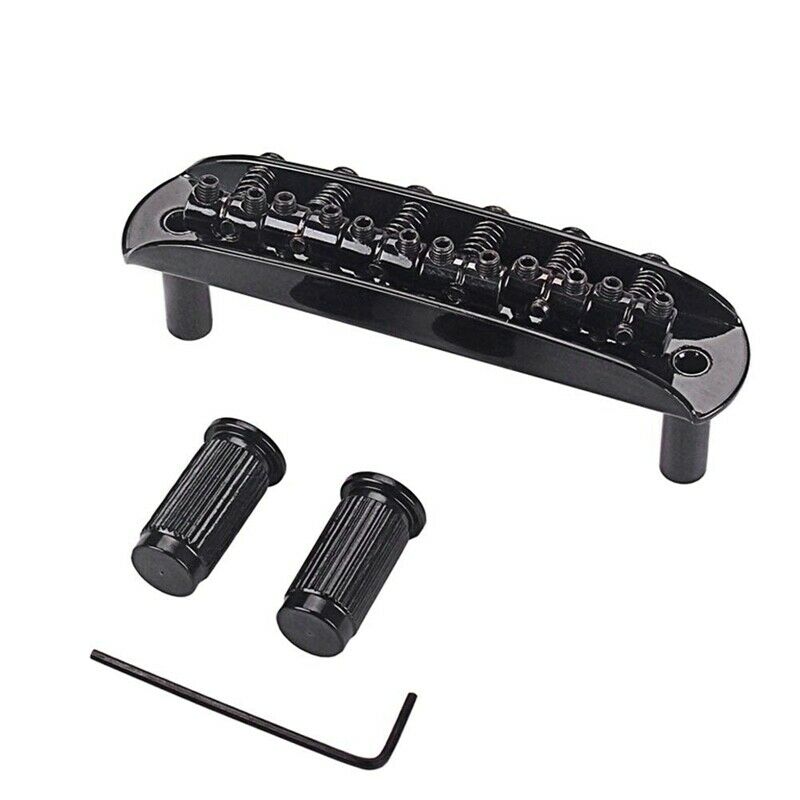 Black 6-String Guitar Bridge Jazz Bridge For 6-String Electric Guitar Saddl