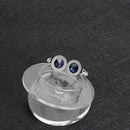 Fashion Men Blue White Cufflinks Crystal Cuff Links Shirt Button Charm Jewe BX