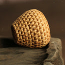Rattan Gaiwan Kungfu Teacup/teapot/ Coffee Cup Lid Holder Stand 2.5x 4.5cm
